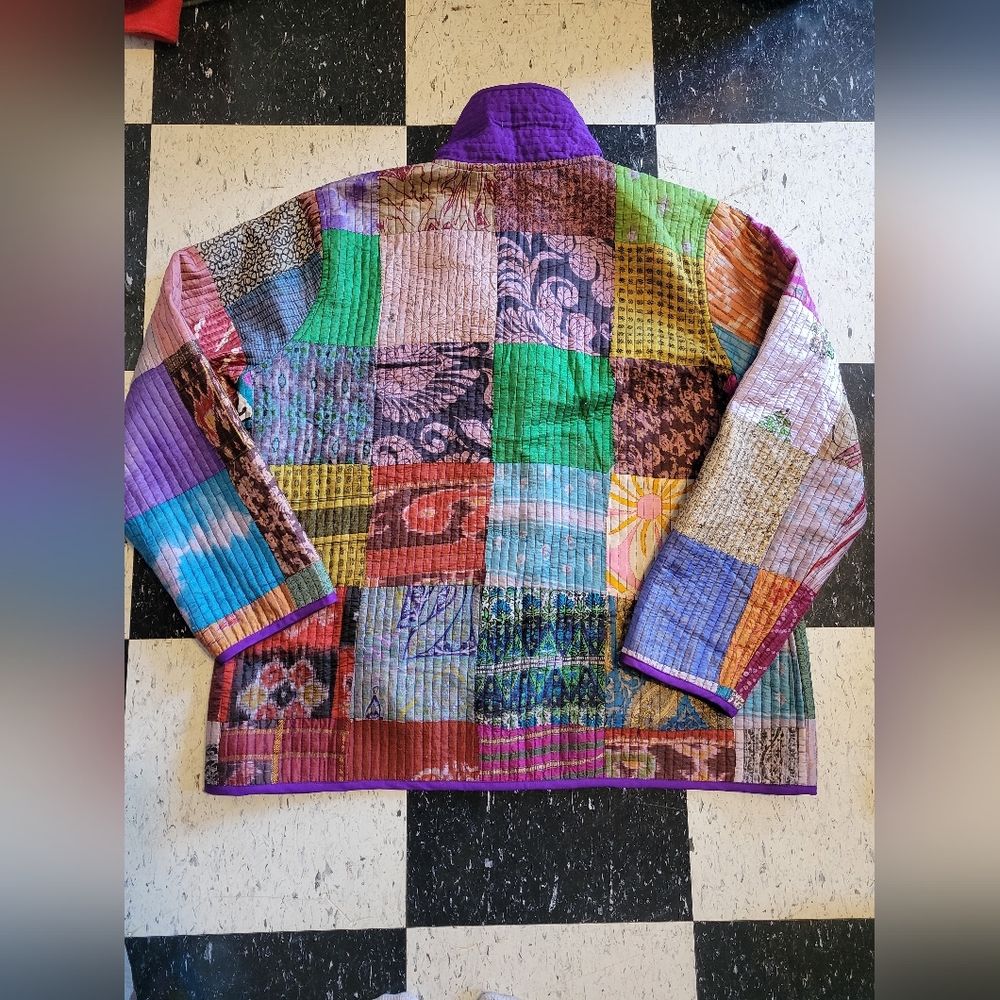 Unbranded Patchwork Quilted Jacket - Picture 3 of 4
